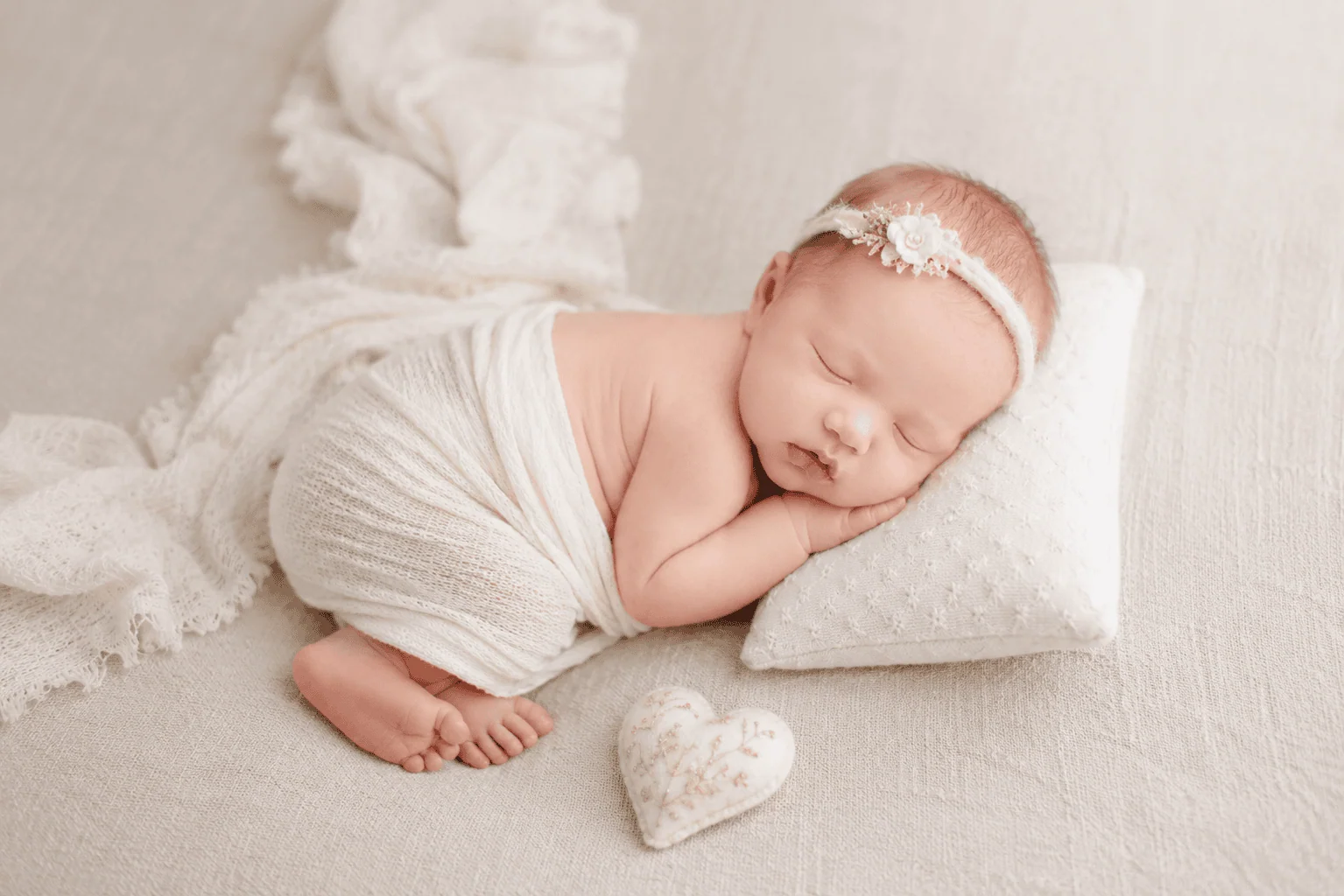 Original newborn studio portrait